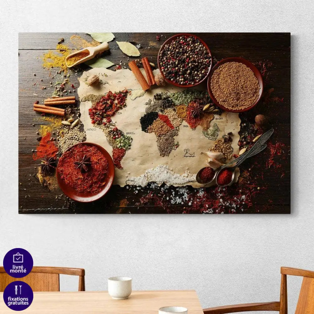 Tableau Cuisine | Carte du Monde | Profitez des Promos a