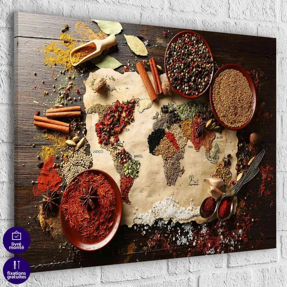 Tableau Cuisine | Carte du Monde | Profitez des Promos b