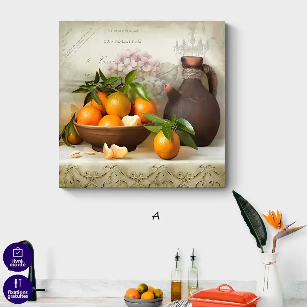 Tableau Cuisine Fruits Vintage - Montableaudeco