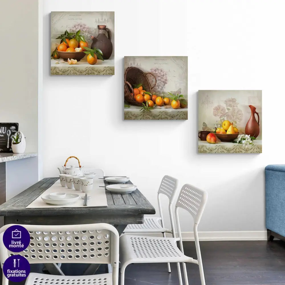 Tableau Cuisine Fruits Vintage - Montableaudeco