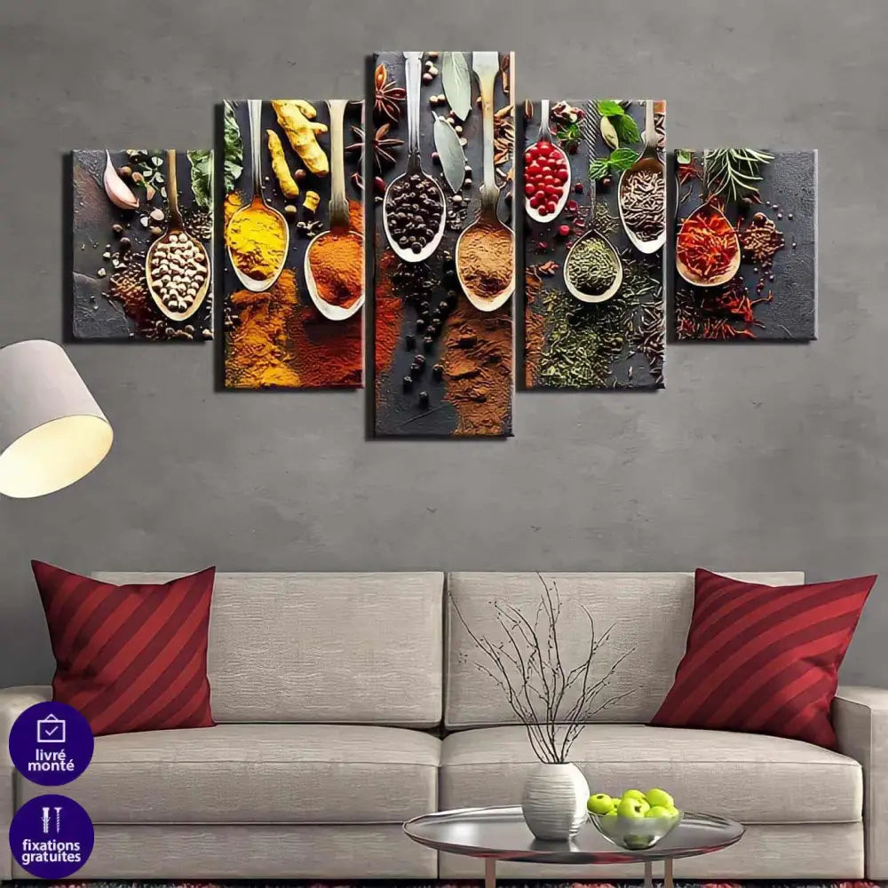 Tableau Cuisine Les 9 Épices - Montableaudeco