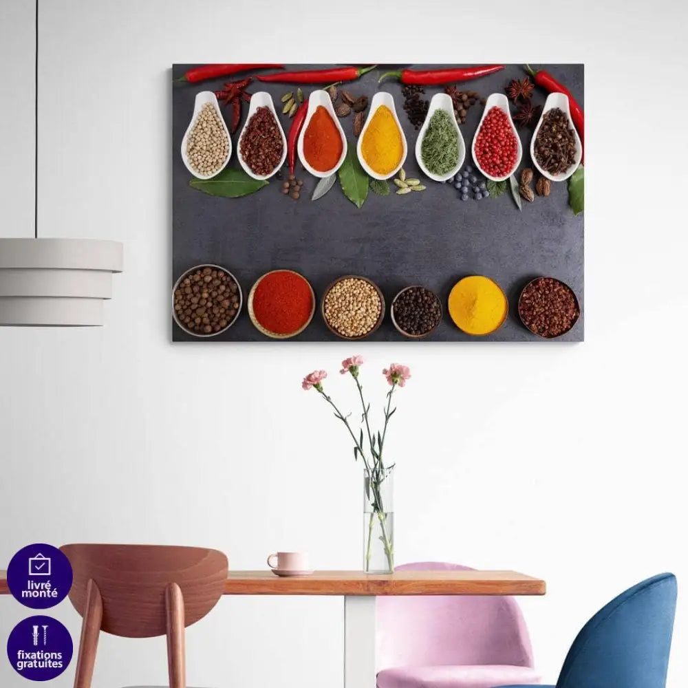 Tableau Cuisine Les Epices - Montableaudeco
