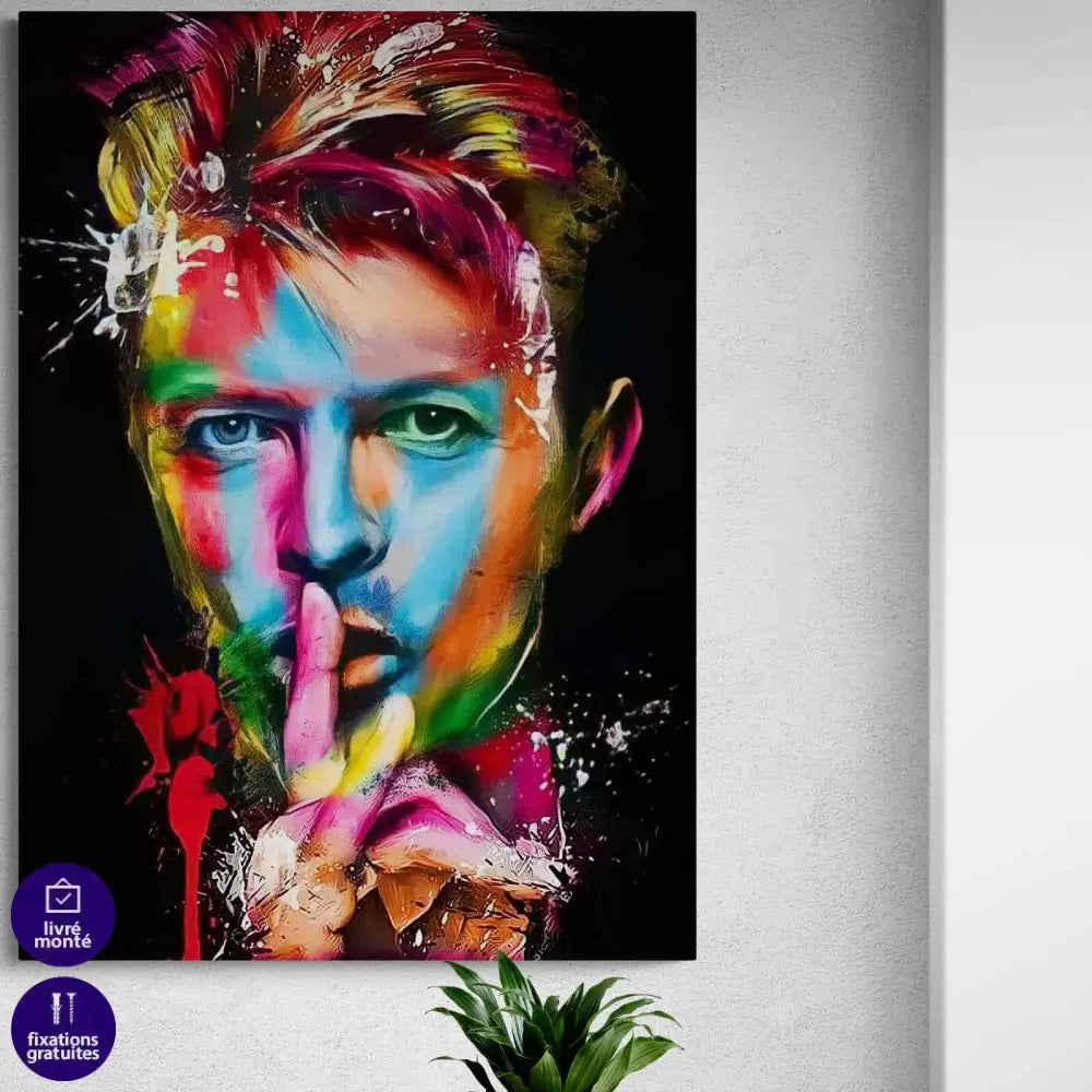 Tableau David Bowie Le Portrait Pop - Montableaudeco
