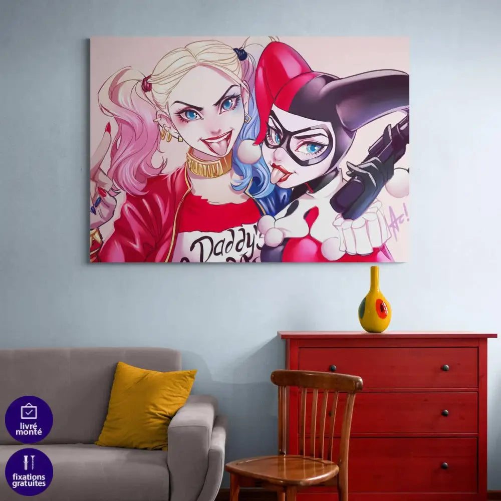 Tableau Marvel DC Comics Harley Quinn - Montableaudeco