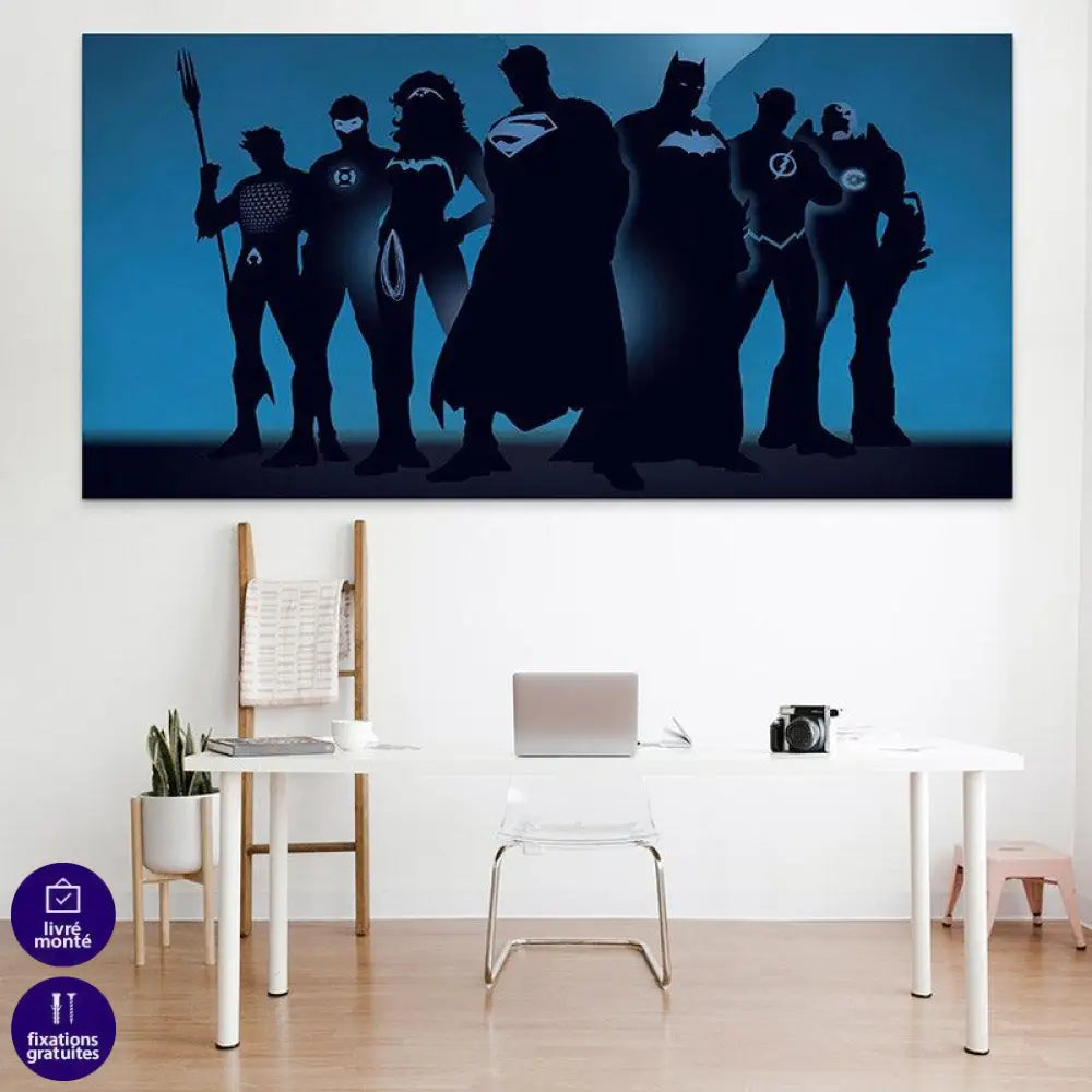 Tableau Dc Comics Super Héros - Montableaudeco
