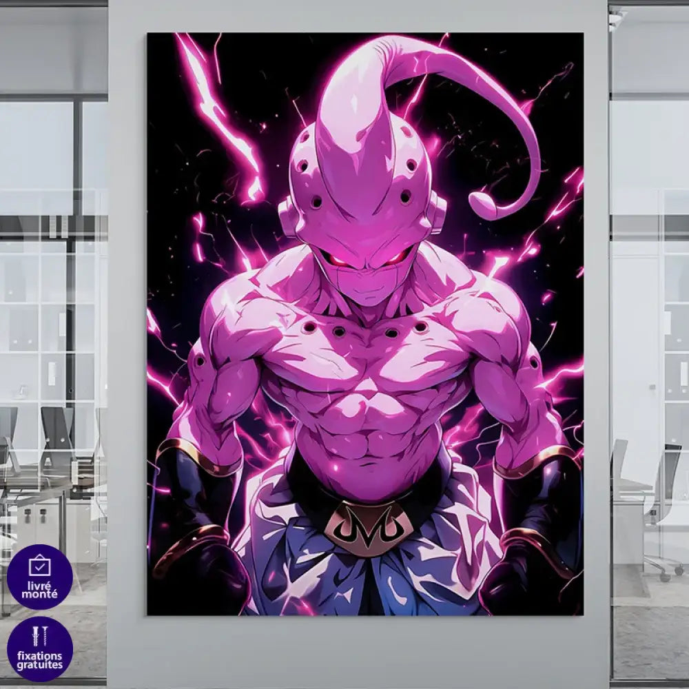 tableau dragon ball art collection saiyan rouge