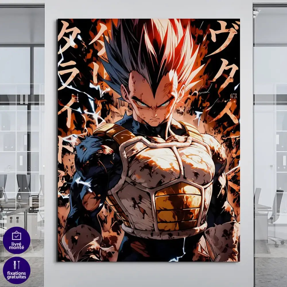 décoration geek dragon ball freezer violet