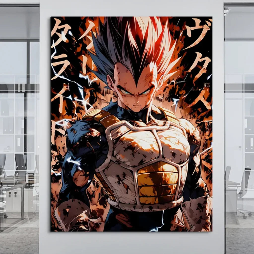 décoration geek dragon ball freezer violet