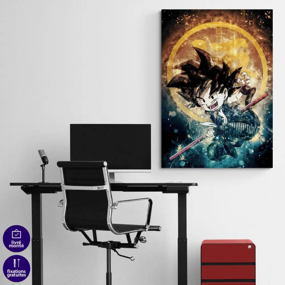 Tableau Dragon Ball Sangoku L'enfant - Montableaudeco