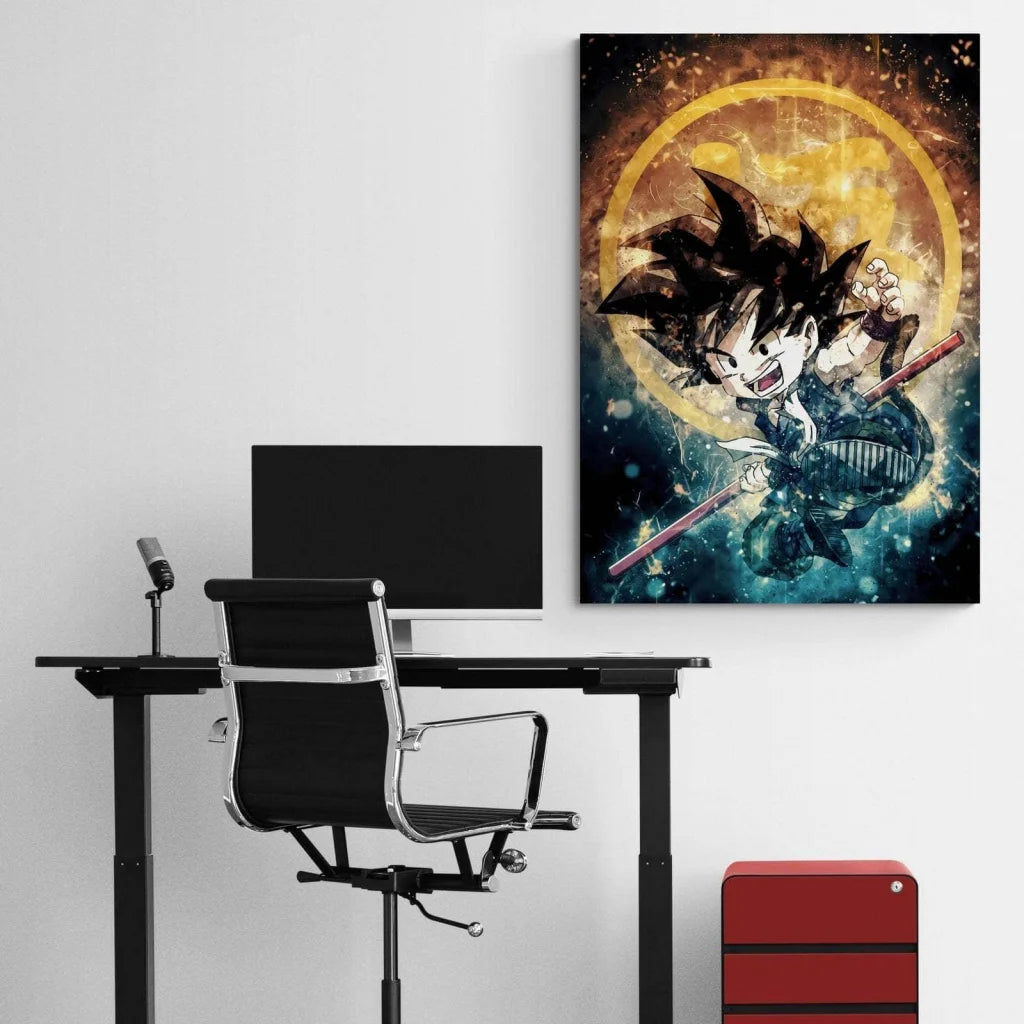 Tableau Dragon Ball Sangoku L'enfant - Montableaudeco