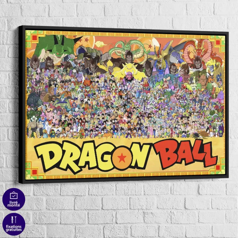 cadre flottant dragon ball style galerie moderne