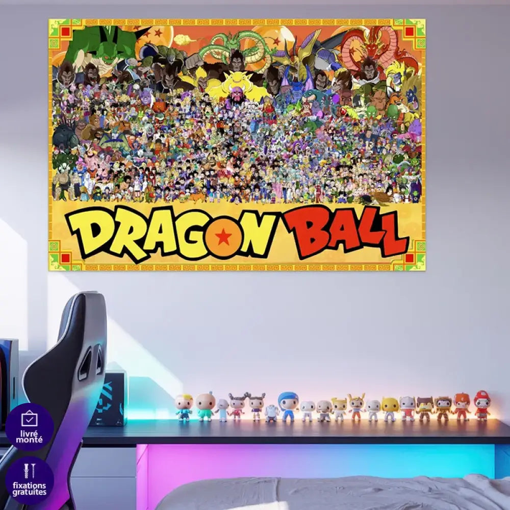 poster dragon ball couleur haute définition pour salon