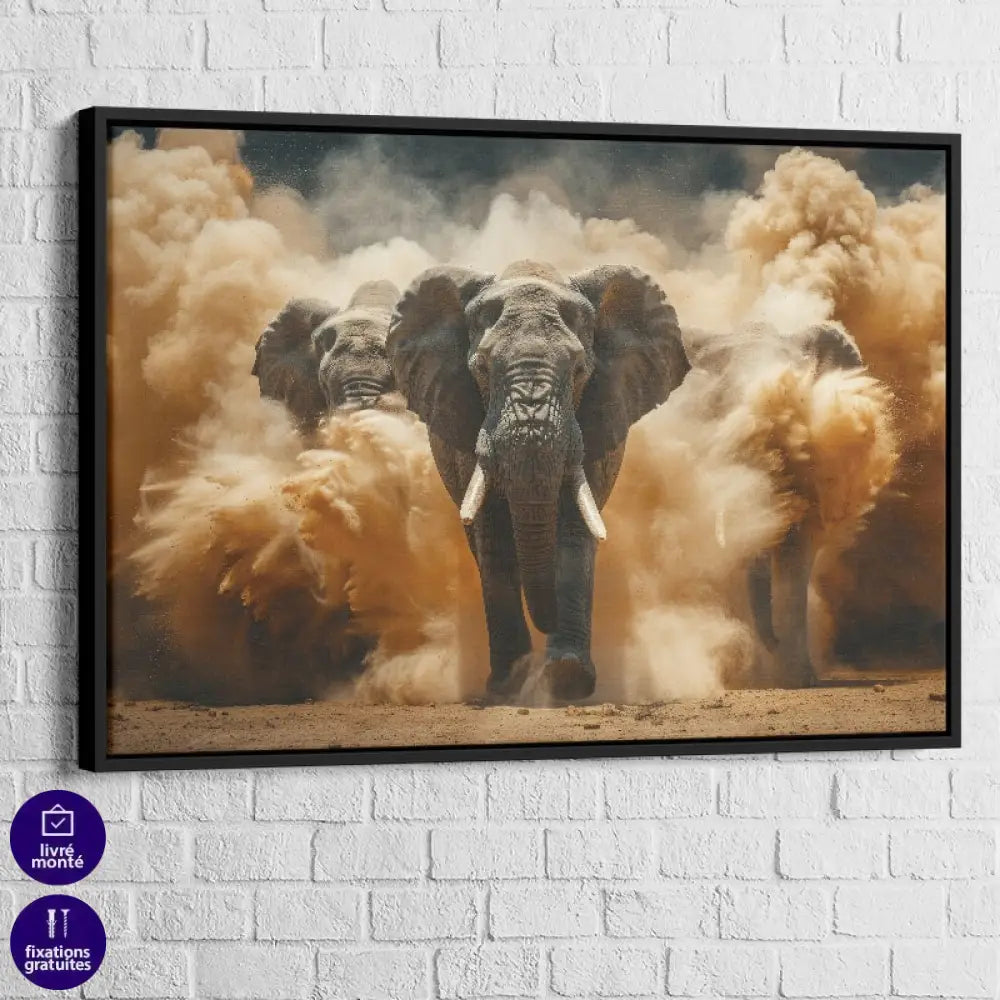 Tableau Éléphant Puissance Majestueuse