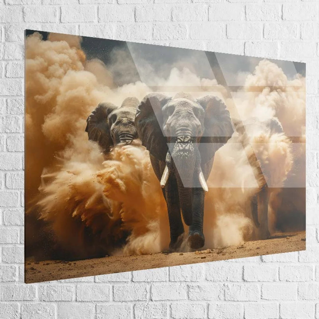 Tableau Éléphant Puissance Majestueuse plexiglas