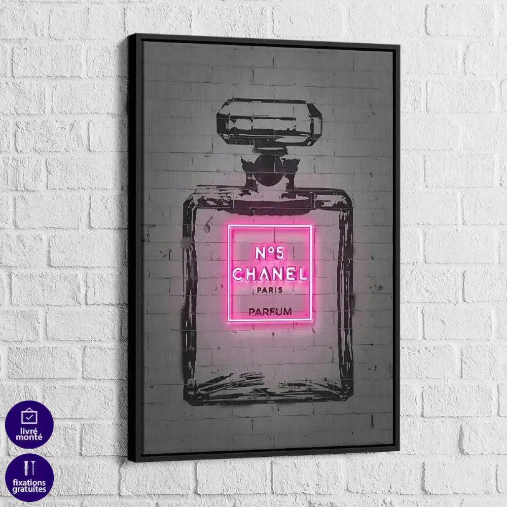 Tableau Fashion Chanel Rose - Montableaudeco