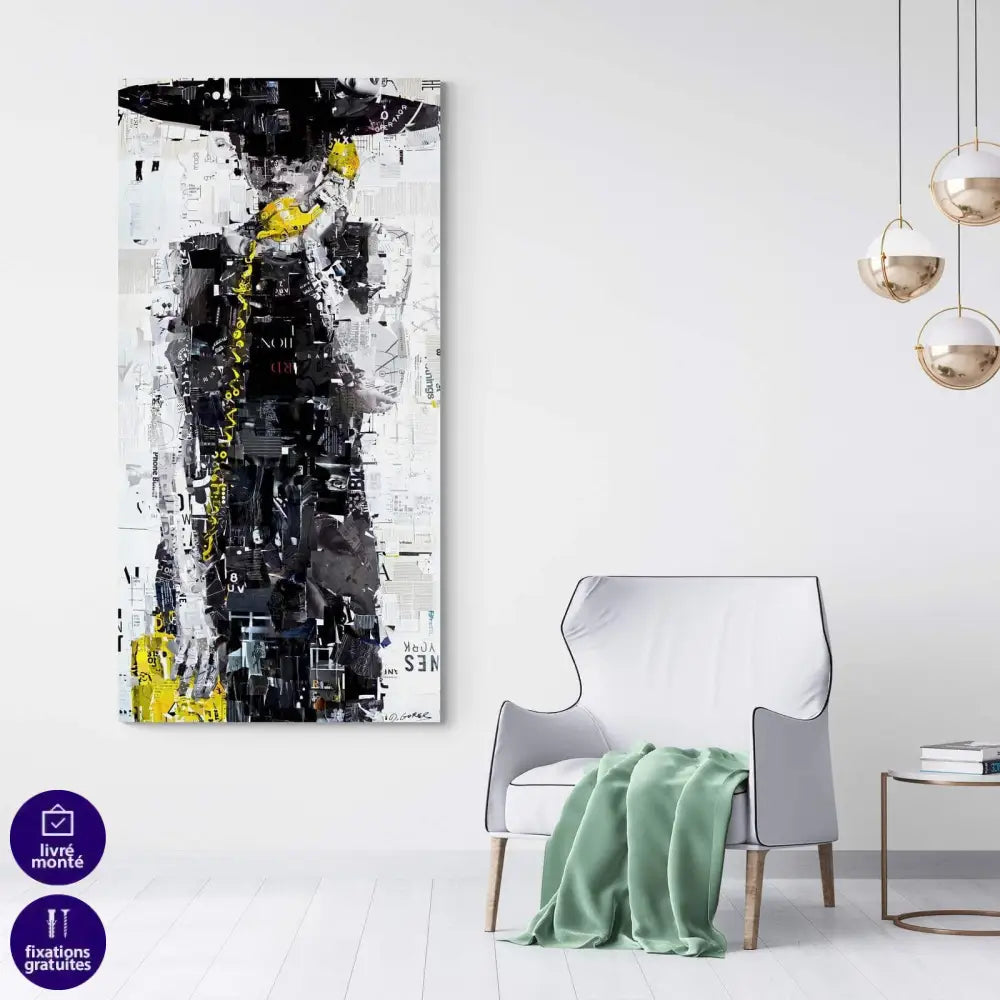 Tableau Fashion La Femme au Chapeau - Montableaudeco