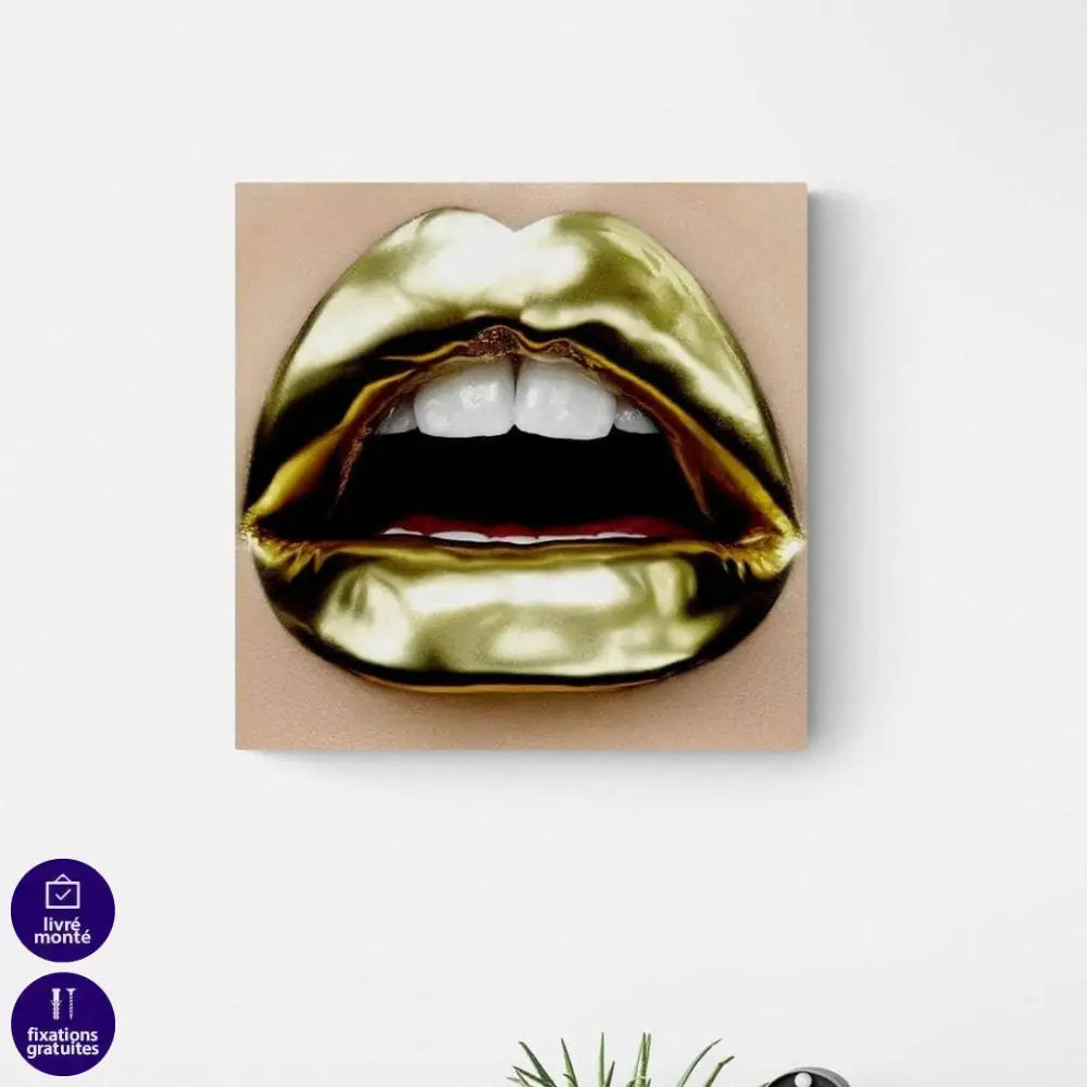 Tableau Fashion Les Lèvres Pop 6 Pièces - Montableaudeco