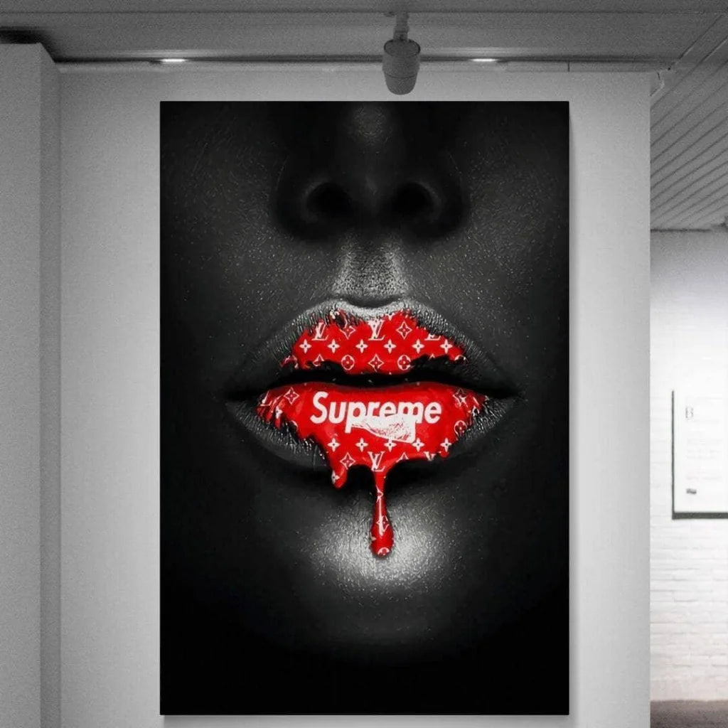 Tableau Fashion Les Lèvres Suprème - Montableaudeco