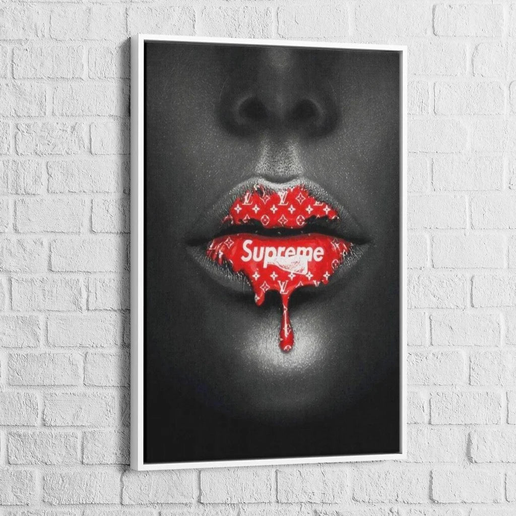 Tableau Fashion Les Lèvres Suprème - Montableaudeco