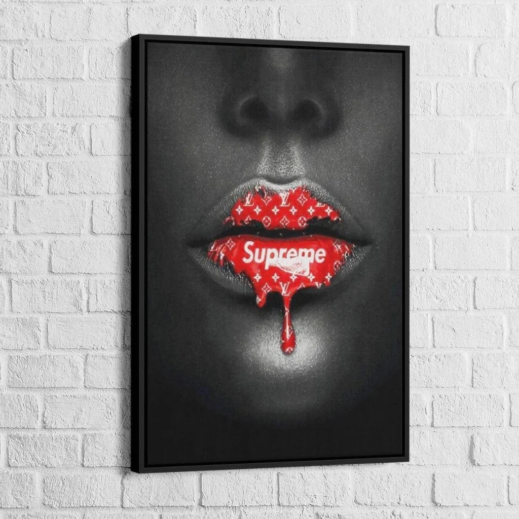 Tableau Fashion Les Lèvres Suprème - Montableaudeco