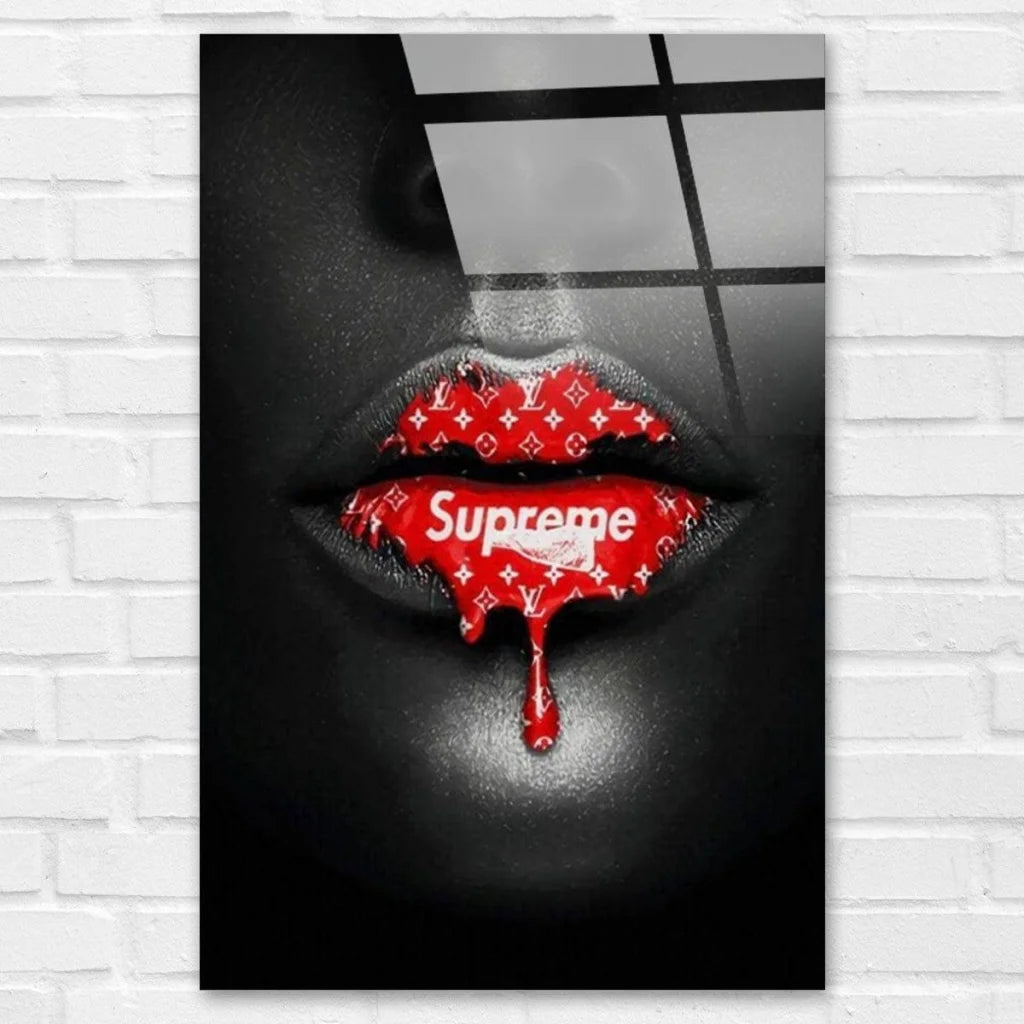 Tableau Fashion Les Lèvres Suprème - Montableaudeco