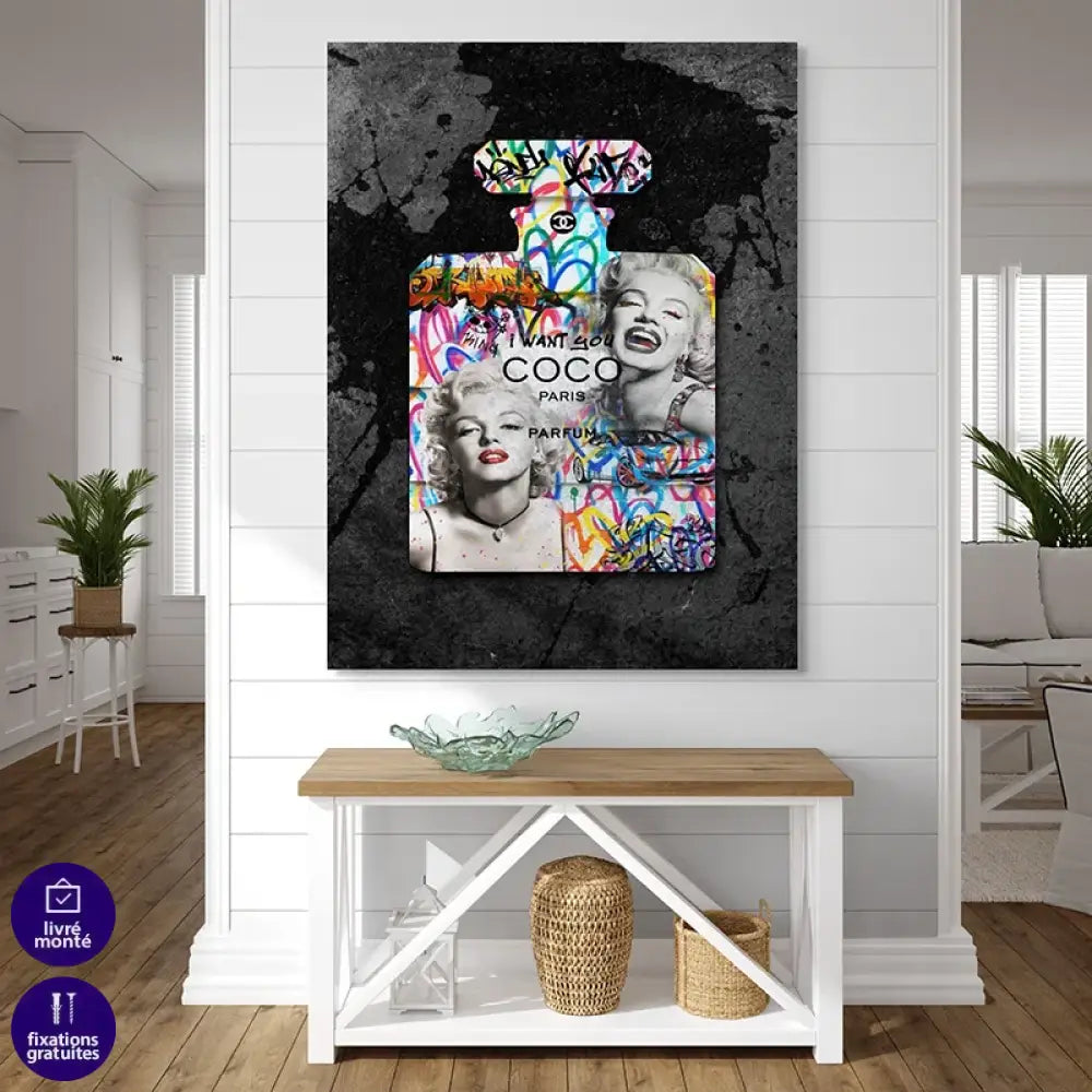tableau fashion monroe et coco moderne