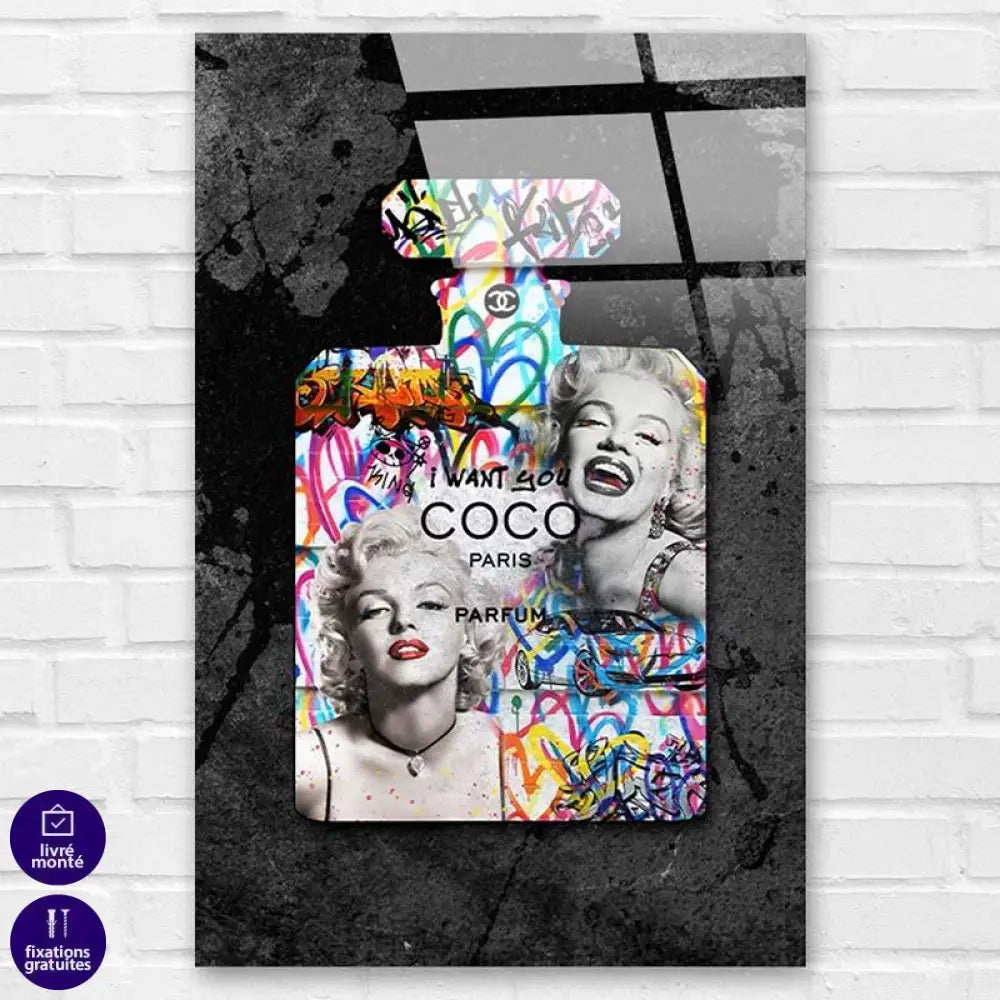 tableau plexiglas monroe art chic