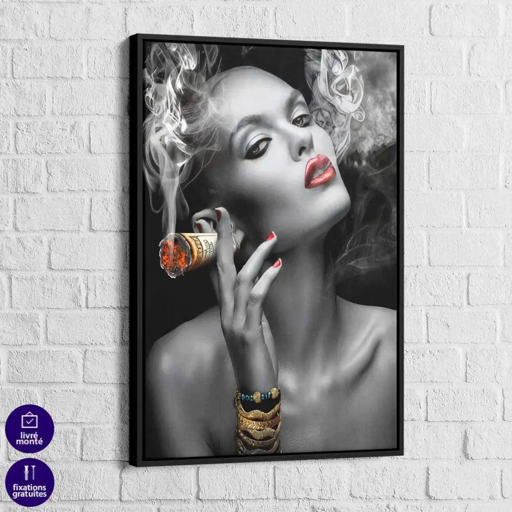 Tableau Fashion Smoke Dollars - Montableaudeco