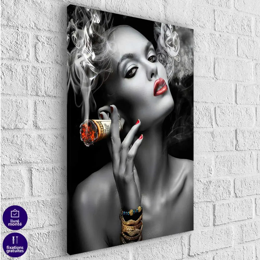 Tableau Fashion Smoke Dollars - Montableaudeco