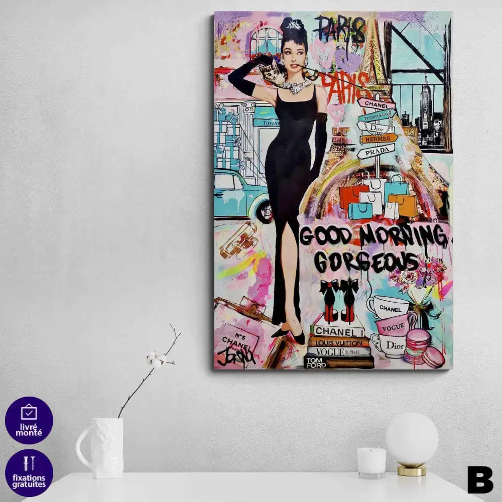 Tableau Fashion Vogue Rétro 3 Pièces - Montableaudeco