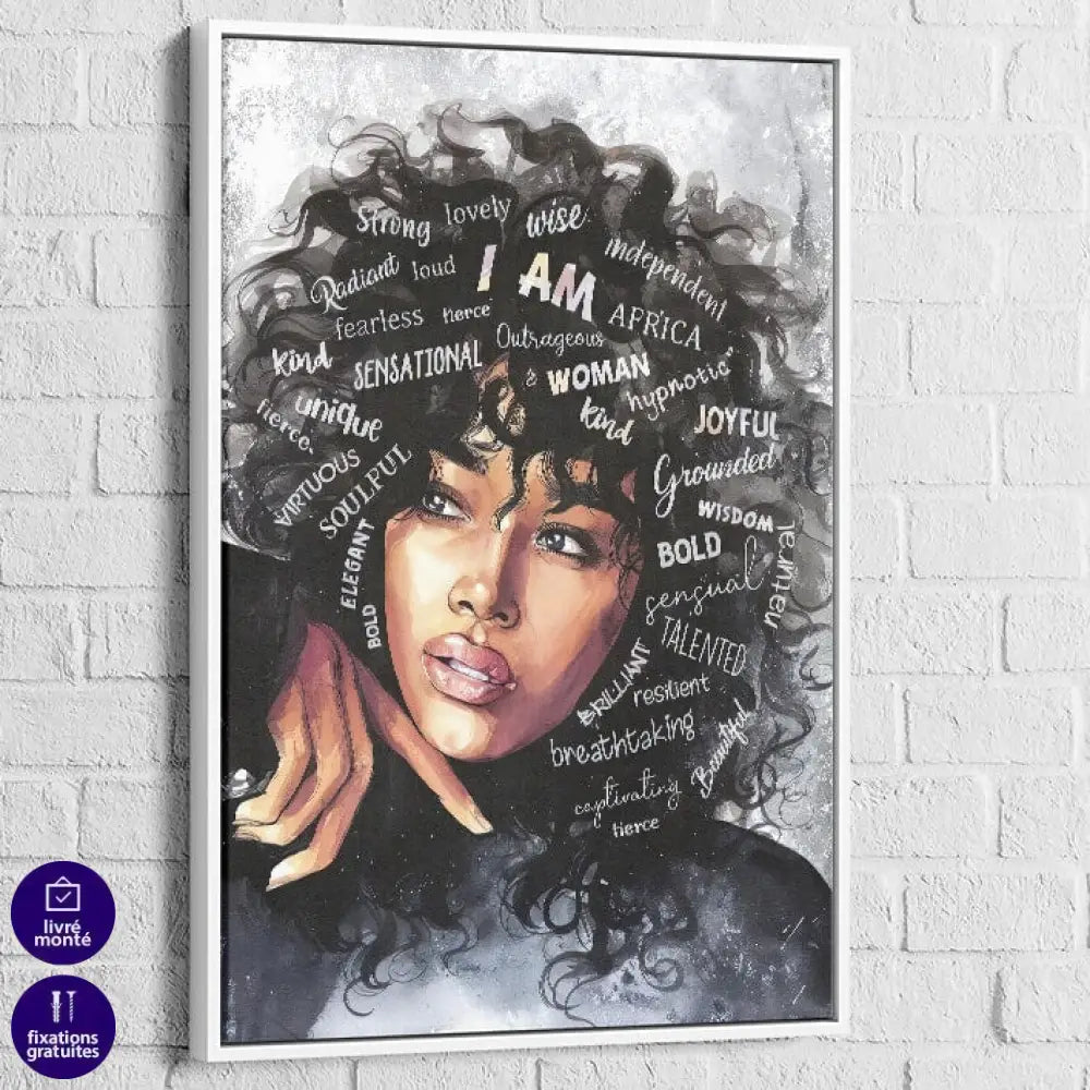 Tableau Femme Africaine Fière et Libre