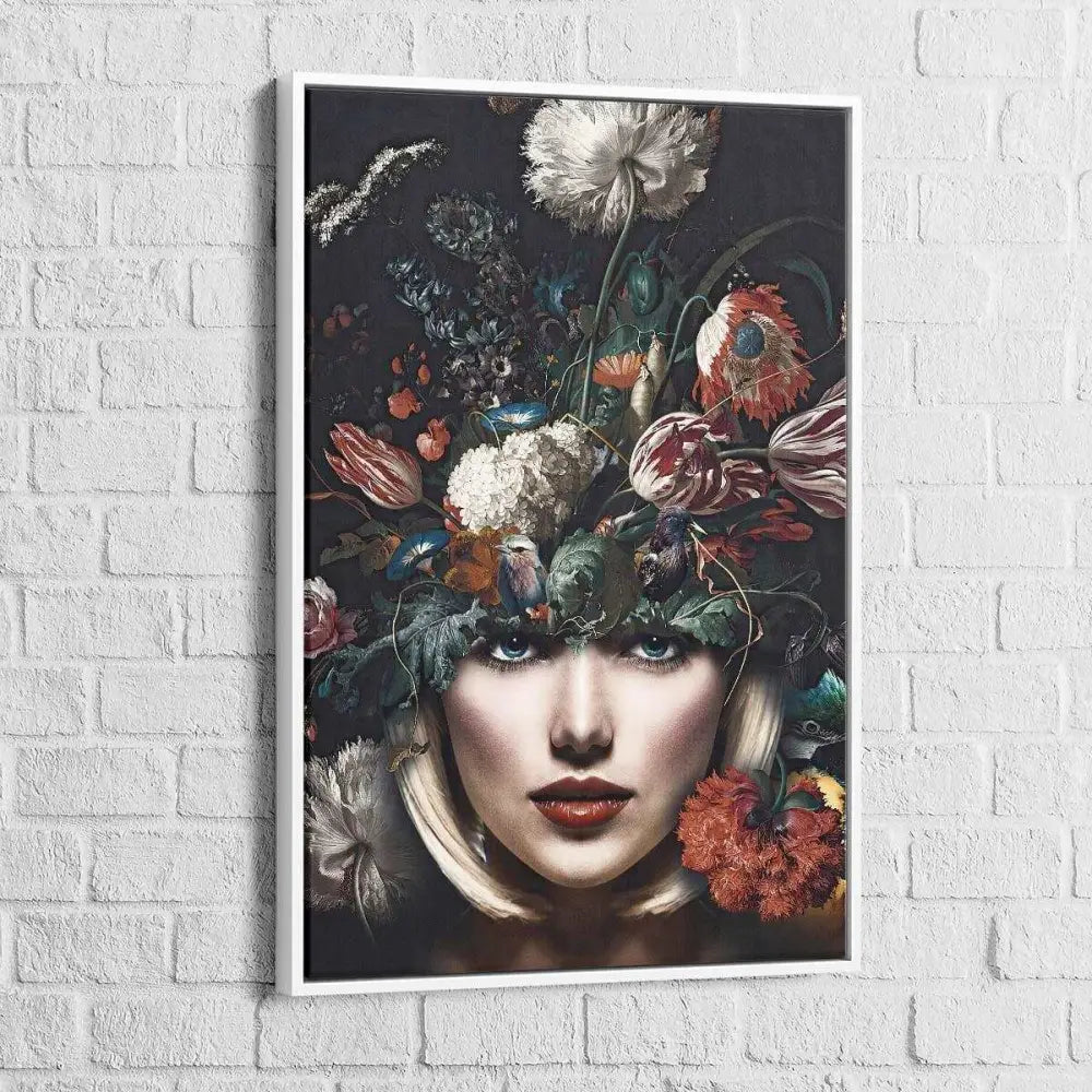 Tableau Femme de Fleurs 3 Pièces - Montableaudeco