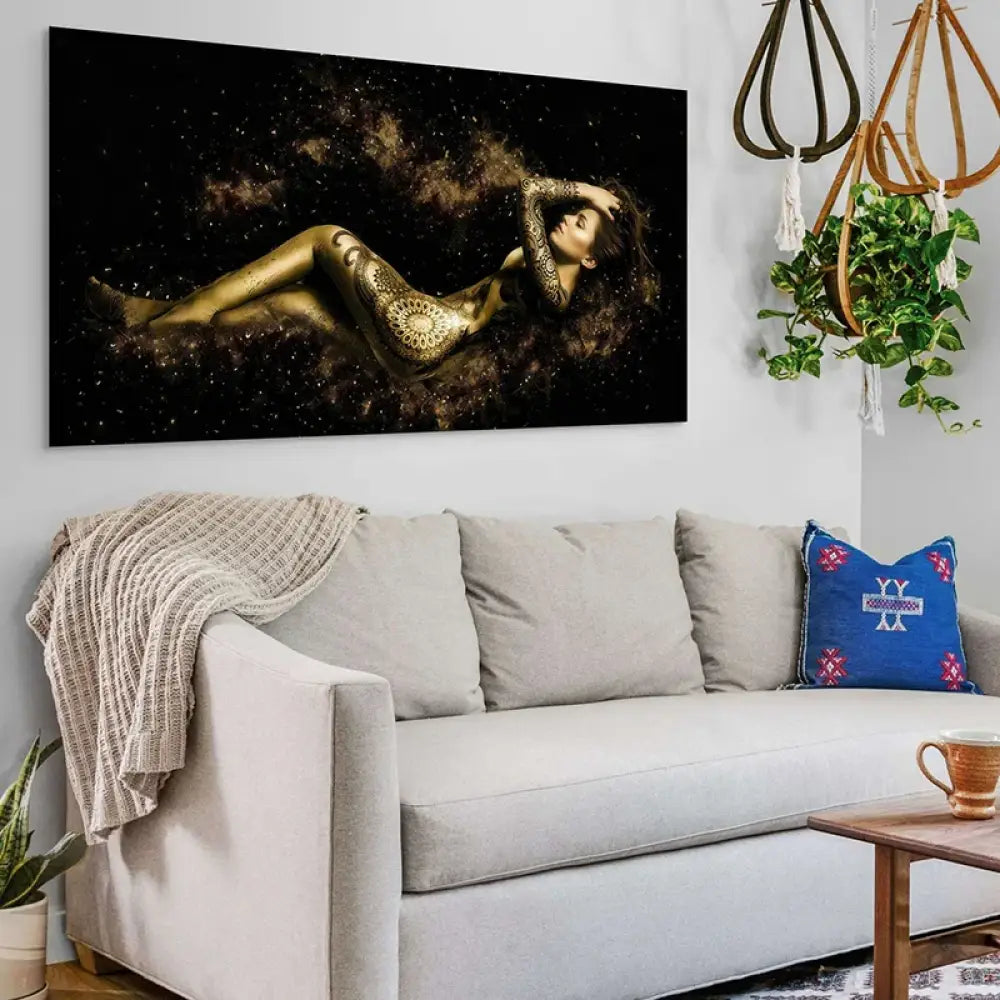 Tableau Femme en or tatoo Tableau Sexy