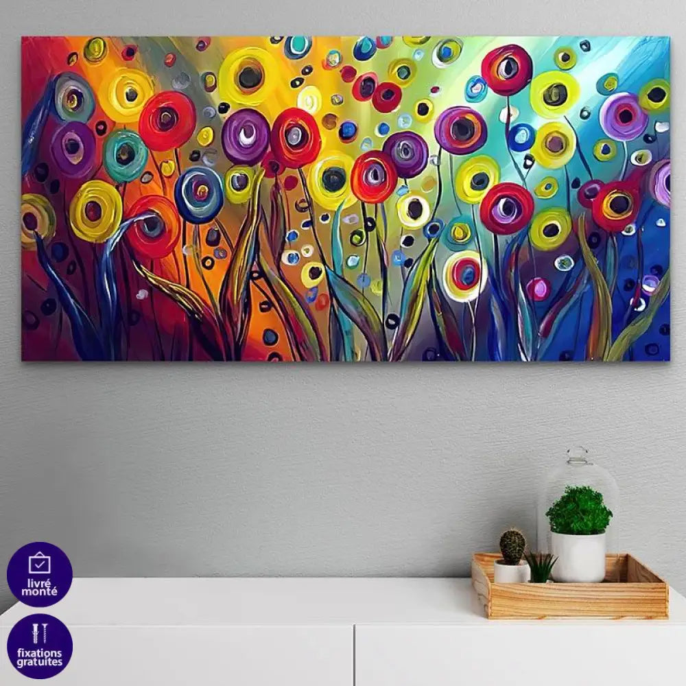 Tableau Fleur Abstraite - Montableaudeco