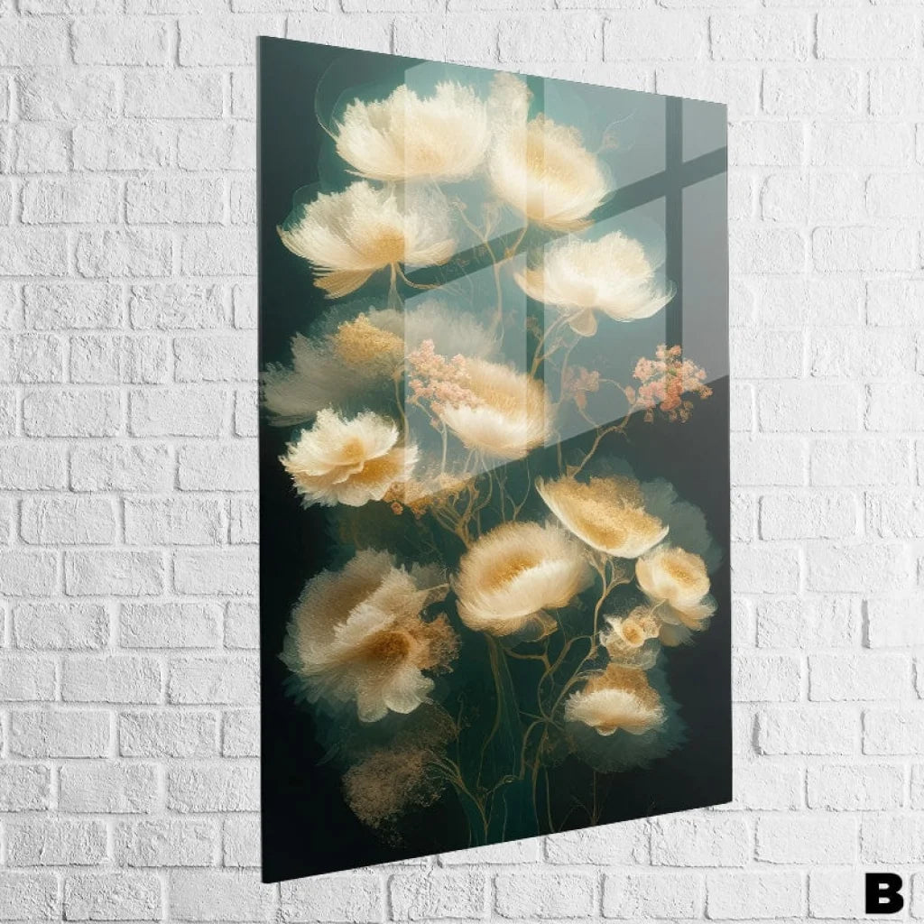 Tableau Fleur Les 3 Fleurs 40x60cm / Plexiglas / B Tableau Fleur