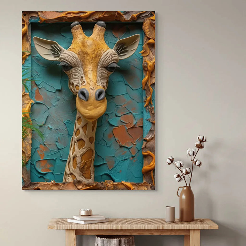 Tableau Girafe 3D Tableau Animaux