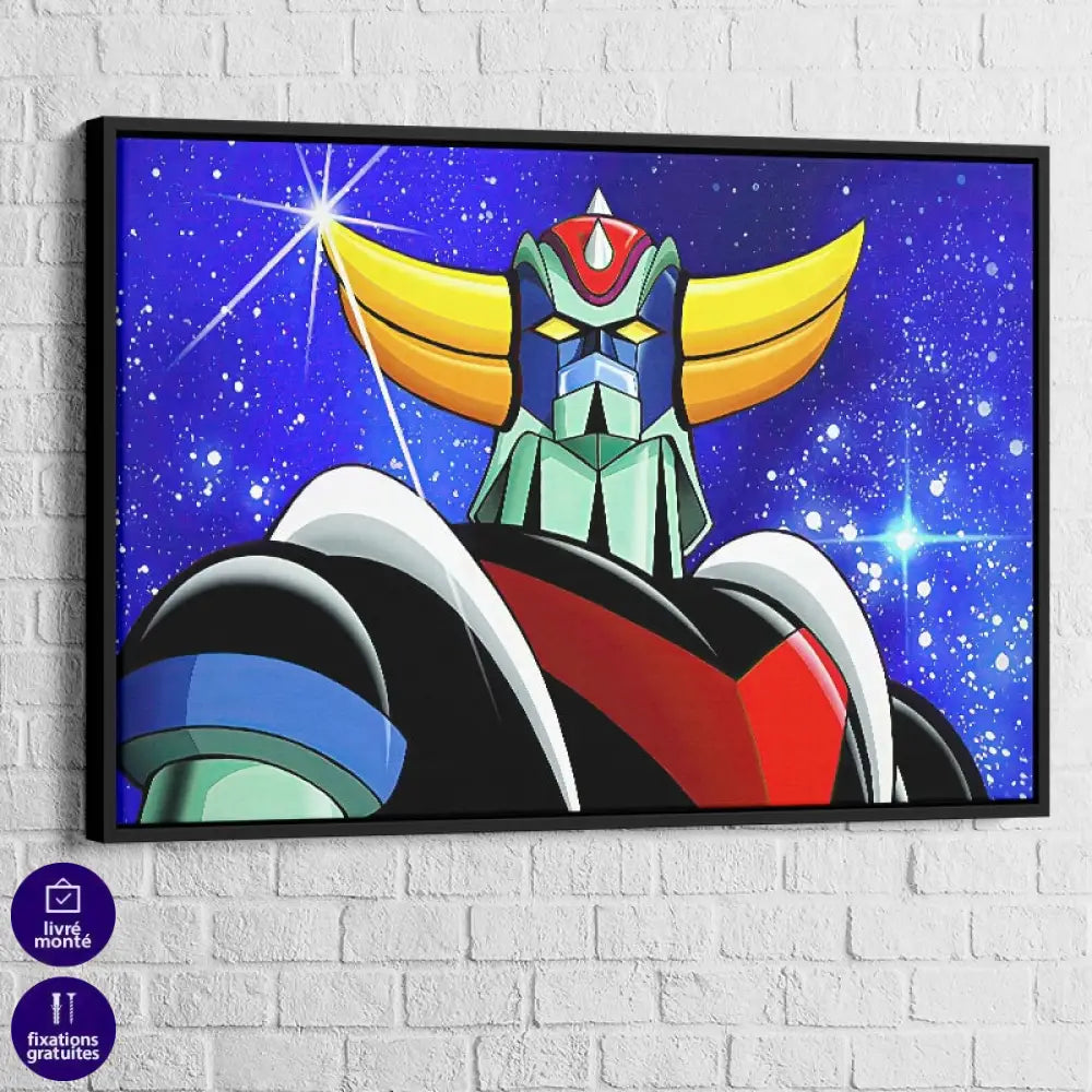 Tableau Goldorak Original 40x60cm / Cadre Noir Tableau Goldorak