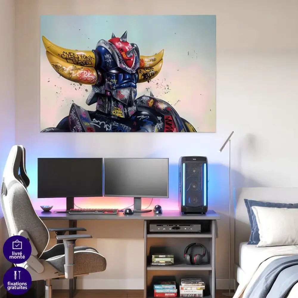 Tableau Goldorak Tags et Graffitis Tableau Animation