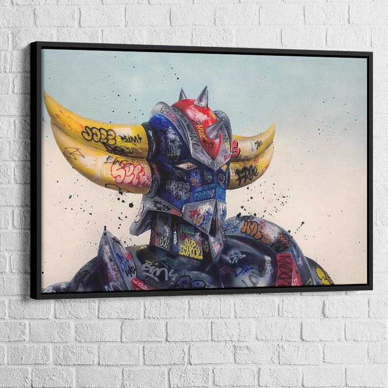 Tableau Goldorak Tags et Graffitis - Montableaudeco