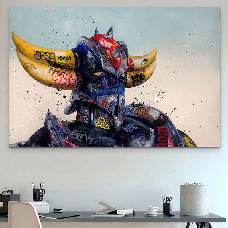 Tableau Goldorak Tags et Graffitis - Montableaudeco