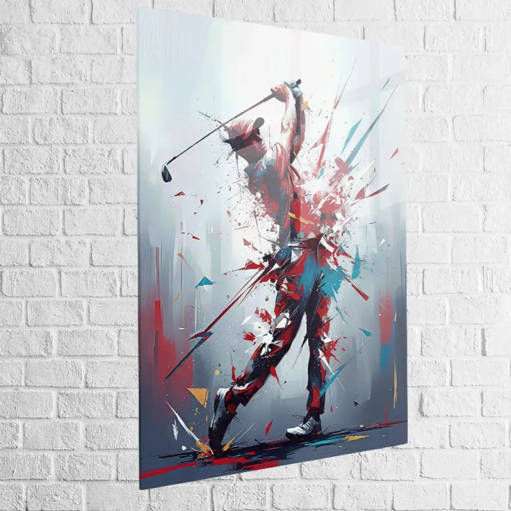 Tableau golf – Swing Explosif en plexiglas brillant