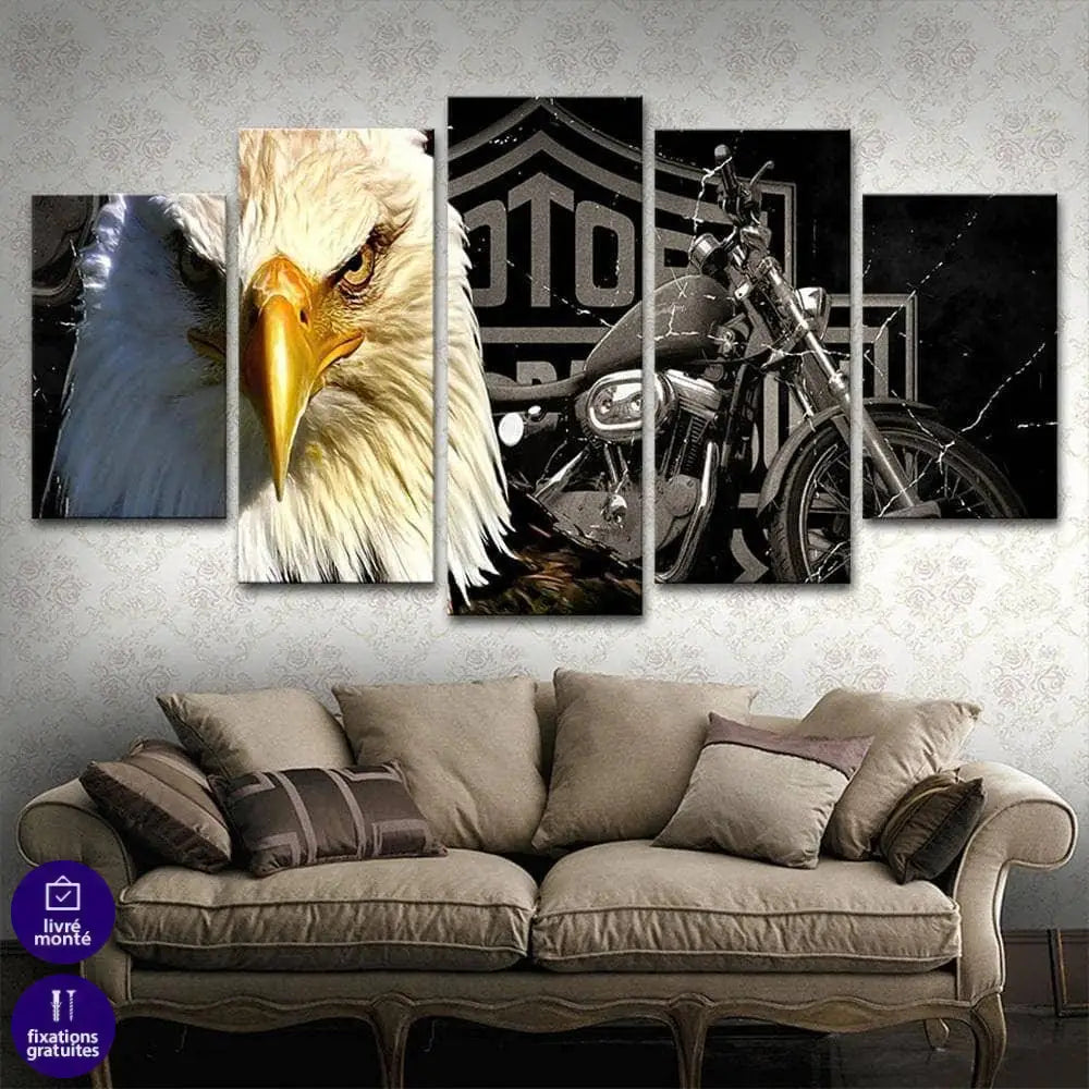Tableau Harley Davidson Eagle - Montableaudeco