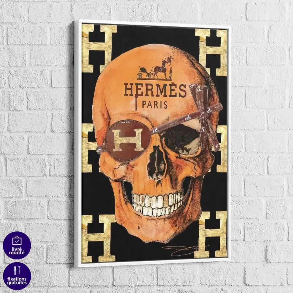 Tableau Hermès Skull - Montableaudeco