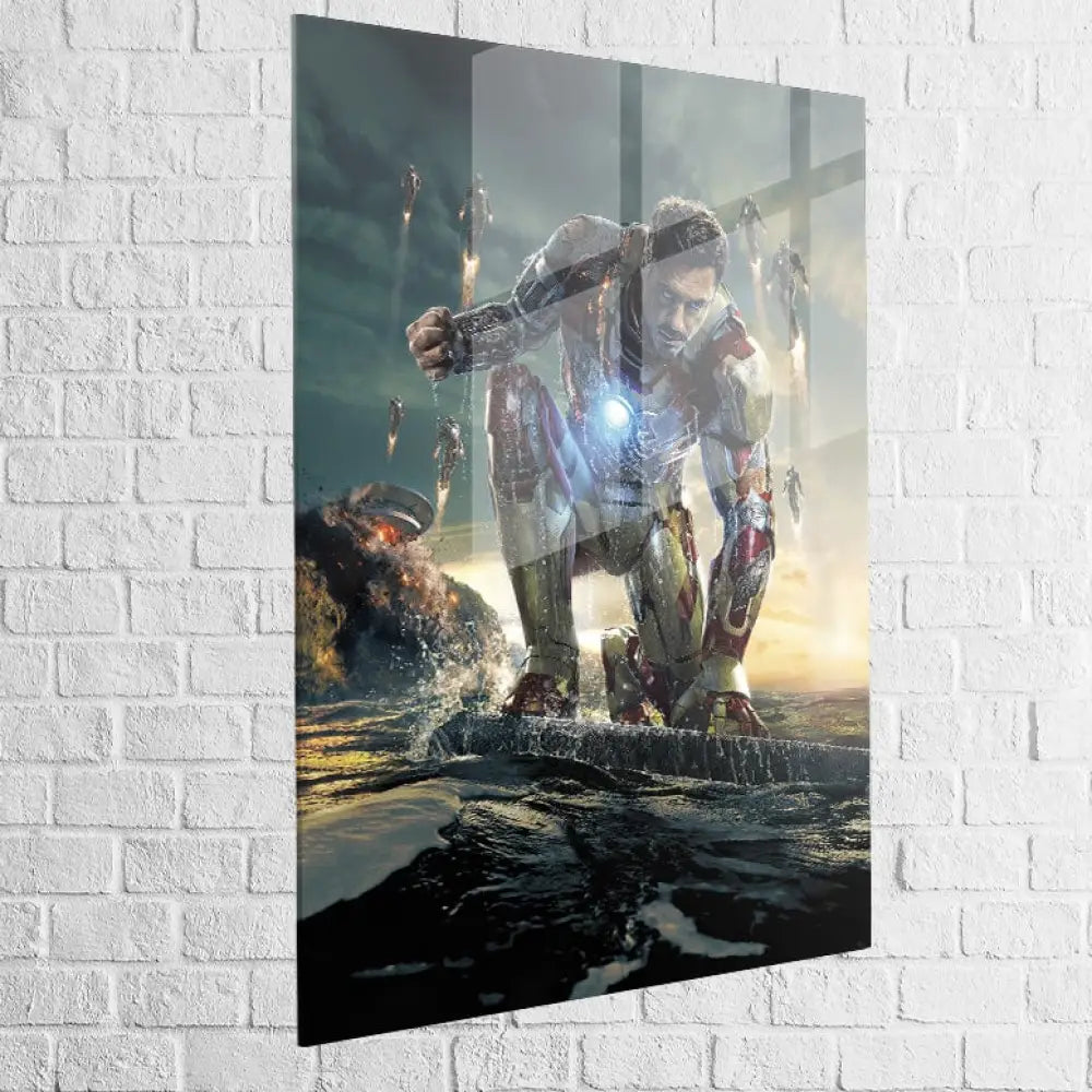 Tableau Iron Man Cœur de Titane 40x60cm / Plexiglas Tableau Marvel
