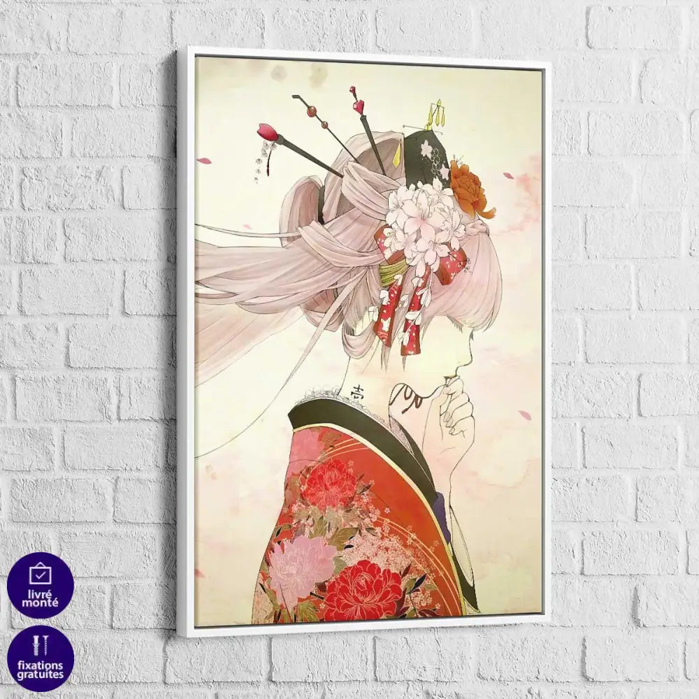 Tableau Japonais Jeune Geisha - Montableaudeco