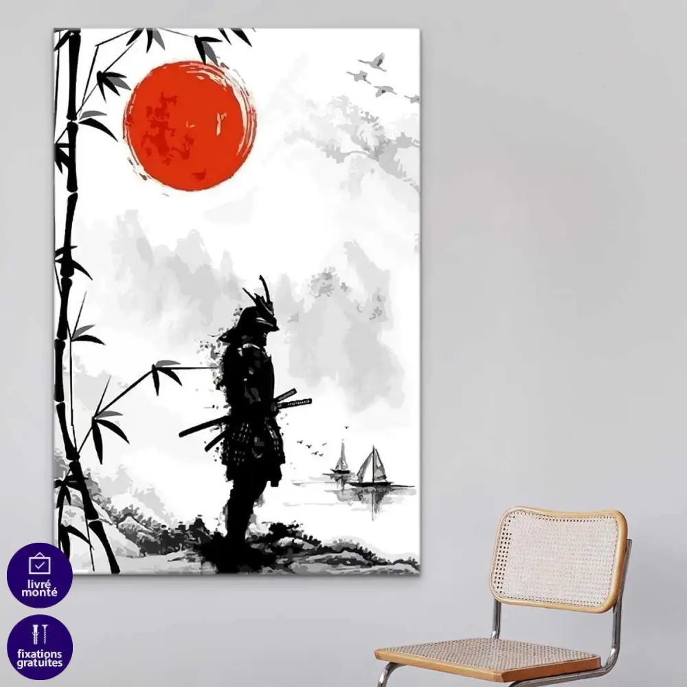 Tableau Japonais Le Samouraï - Montableaudeco