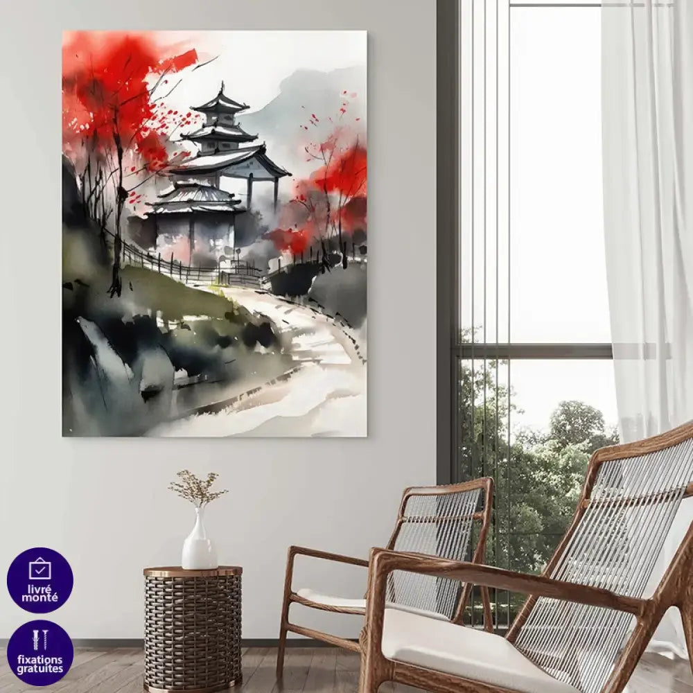 Tableau Japonais Tranquillité d’Automne Tableau Japonais