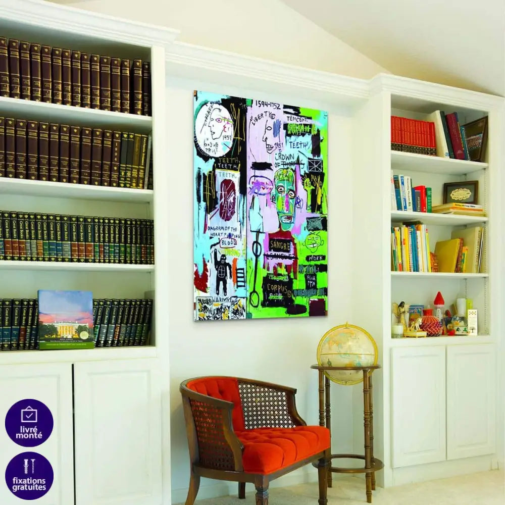 Tableau Jean Michel Basquiat In Italia - Montableaudeco