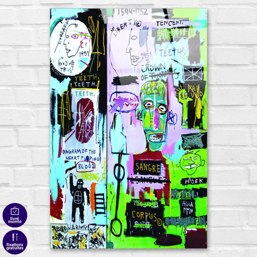 Tableau Jean Michel Basquiat In Italia - Montableaudeco