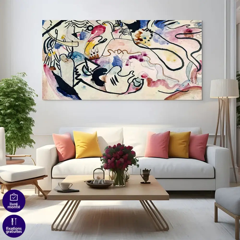 Toile tendue sur châssis, reproduction HD de l’aquarelle n°8